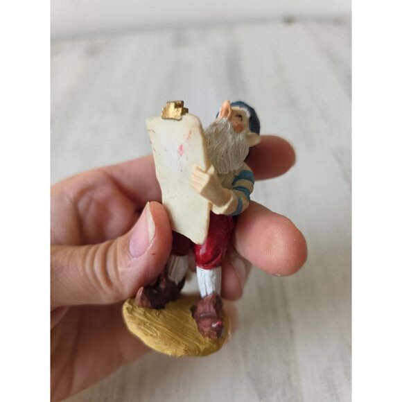 Vintage elf clipboard list figurine village Xmas decor - Picture 8 of 10